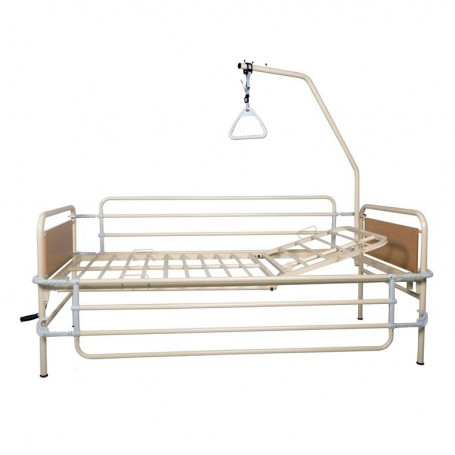 Manual hospital bed single folding with wheels