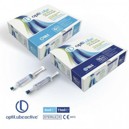 Optilube Active catheterization jelly syringe 11ml (1 pcs)