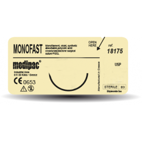 Monofast suture 5/0 12mm 3/8 75cm reverse extra cutting