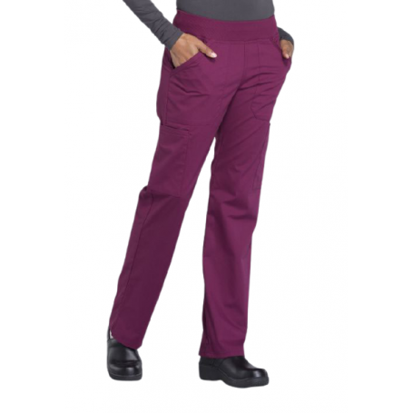 Women's mid rise straight leg pull-on cargo pant WW170