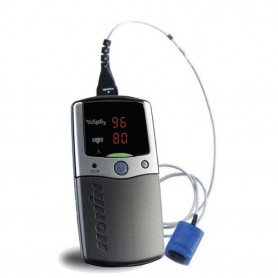 Nonin PalmSAT 2500 oximeter with 8000AP pediatric sensor