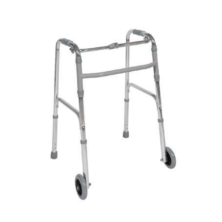 Foldable wheeled walker