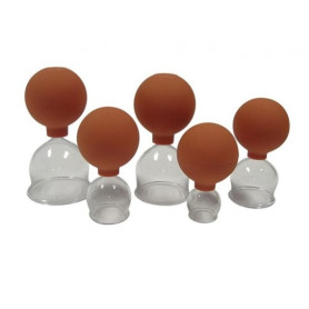 DB308 glass cupping cup with pump No2 (1 pcs)