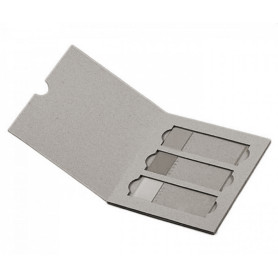 Cardboard microscope slides mailer with 3 slots