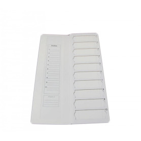 Cardboard microscope slides mailer with 10 slots