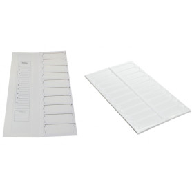 Cardboard microscope slide mailer with 20 slots