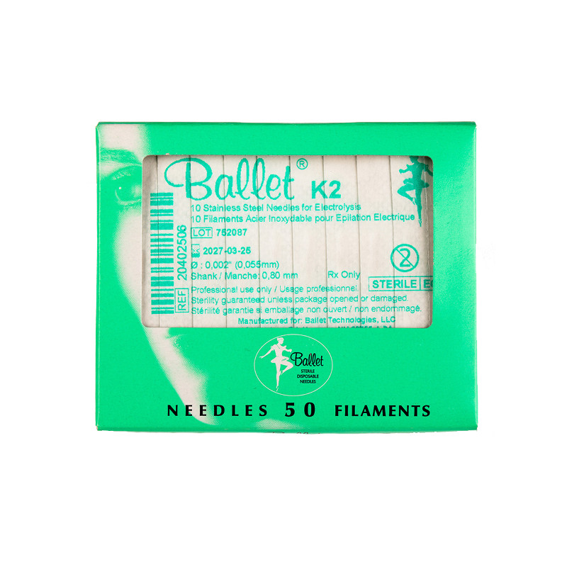 Βελόνες ριζικής αποτρίχωσης ατσάλινες Ballet K3 (50 τμχ)