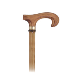 Bamboo walking cane with wooden handle 806180
