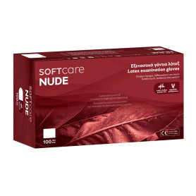 Soft Care Nude powder-free latex gloves white (100 pcs)