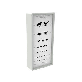 Animals illuminated optometric chart 5m