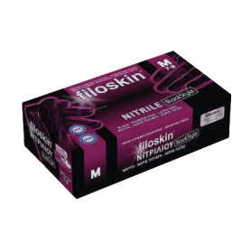 Filoskin Blackstyle nitrile gloves without powder (100 pcs) black