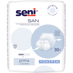 San Seni Prima anatomically shaped pads 32.5 x 61cm (30 pcs)
