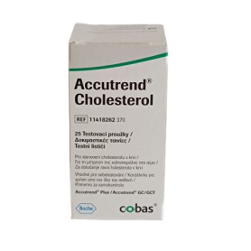 Cholesterol strips for Roche Accutrend Plus (25 pcs)