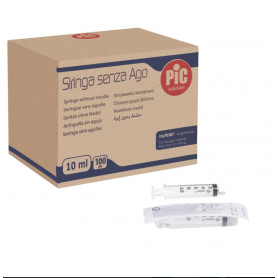 Pic syringes 10cc without needle (100 pcs)
