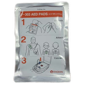 Heart Guardian defibrillator electrodes for AED HR-501
