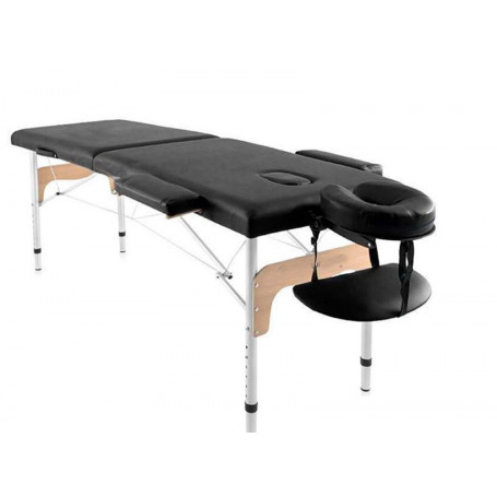 Quirumed Portable aluminium table 180x60cm Easy 359-A1M black