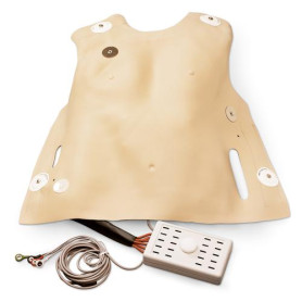 Life/form defibrillation chest skin manikin