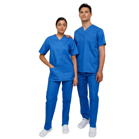 Ultima Royal Blue unisex medical scrub set