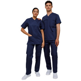 Ultima Navy Blue unisex medical scrub set