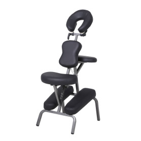 Folding massage chair black
