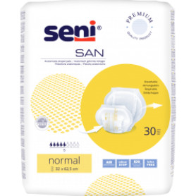 San Seni Normal anatomically shaped pads 32 x 62.5 cm (30 pcs)