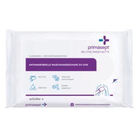 Schulke & Mayr S-M Primasept 2% CHG patient wash gloves (8 pcs)
